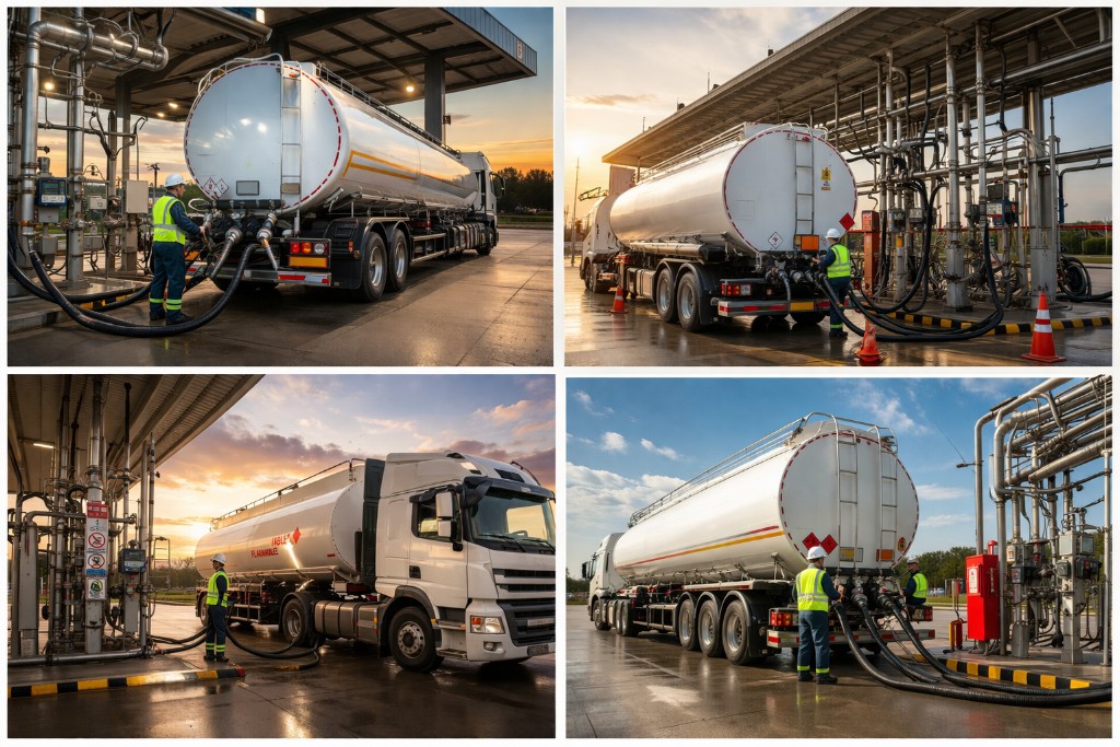 Fuel storage depot and loading infrastructure